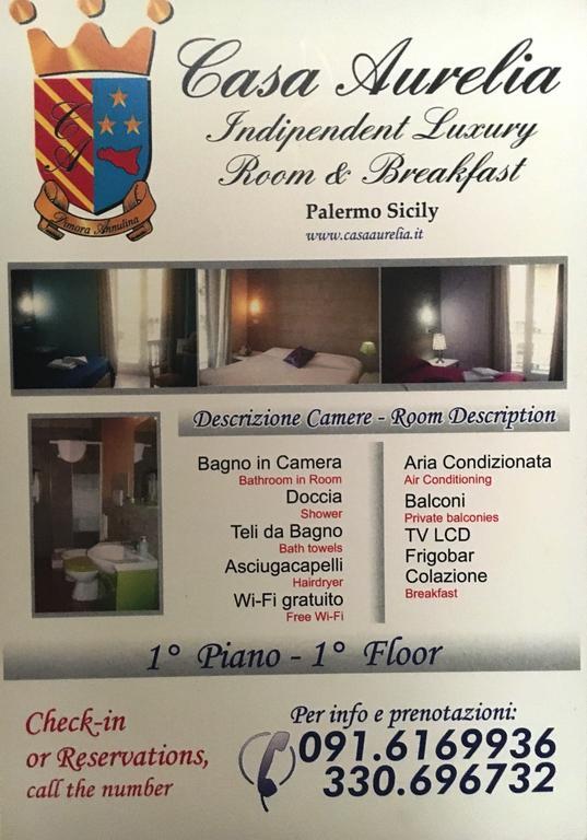 Casa Aurelia Otel Palermo Dış mekan fotoğraf